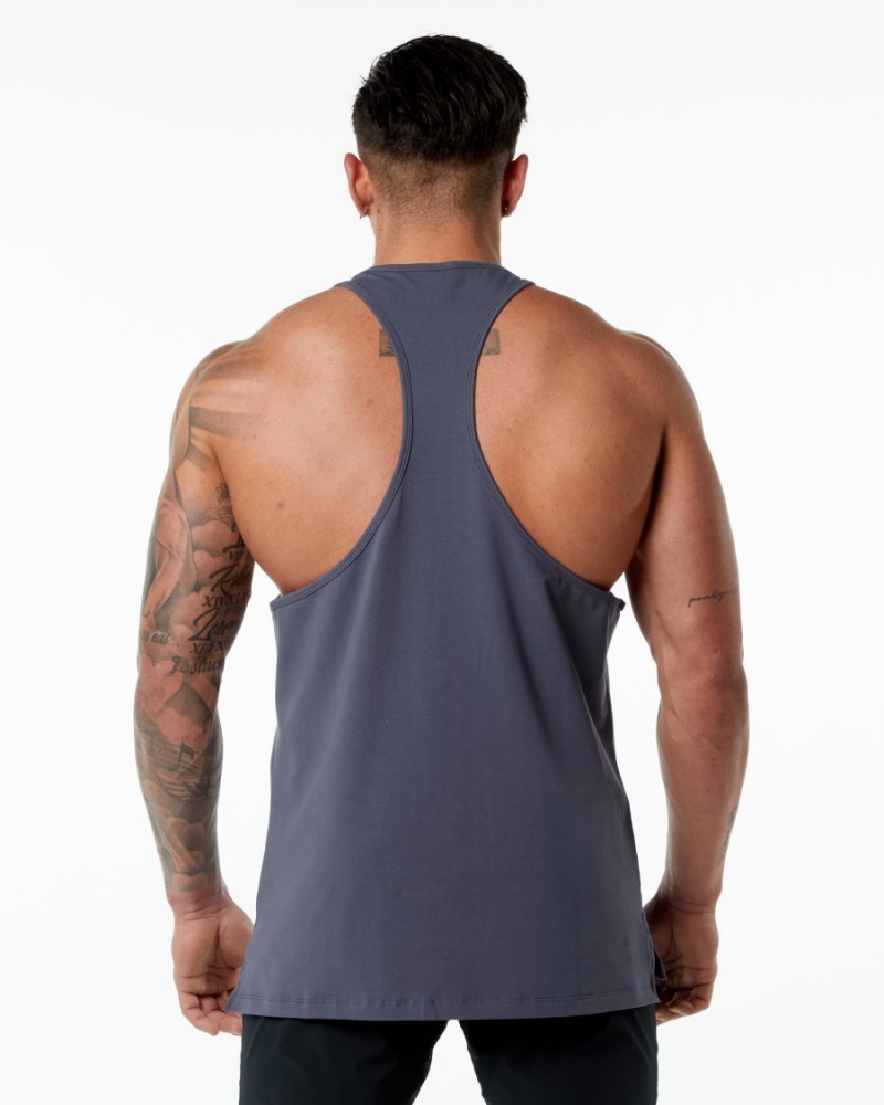 Muted Purple Alphalete Emblem Stringer Men's Stringers | 9836452-PR