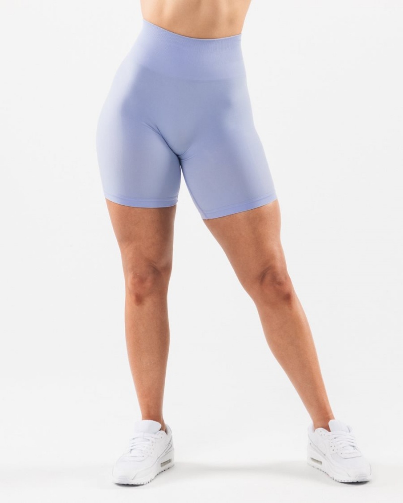 Mystic Blue Alphalete Amplify Short 6.5” Women's Shorts | 4593016-MQ