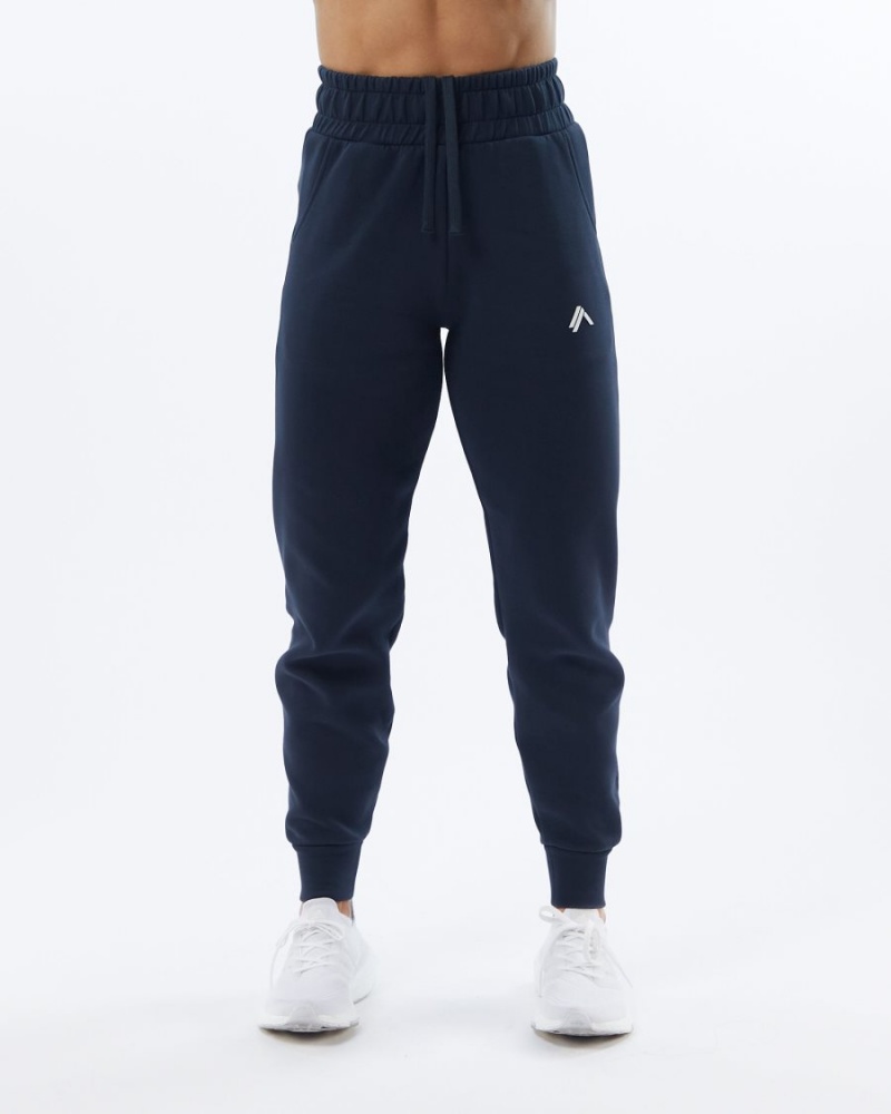 Navy Alphalete ELMTS Cuffed Jogger Women's Jogger | 1908326-UR