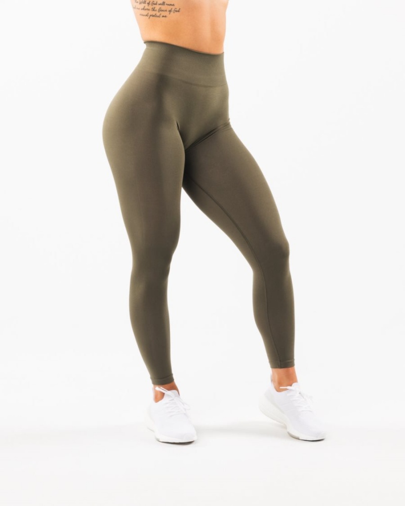 Oak Alphalete Amplify Legging Women's Leggings | 0398427-UP