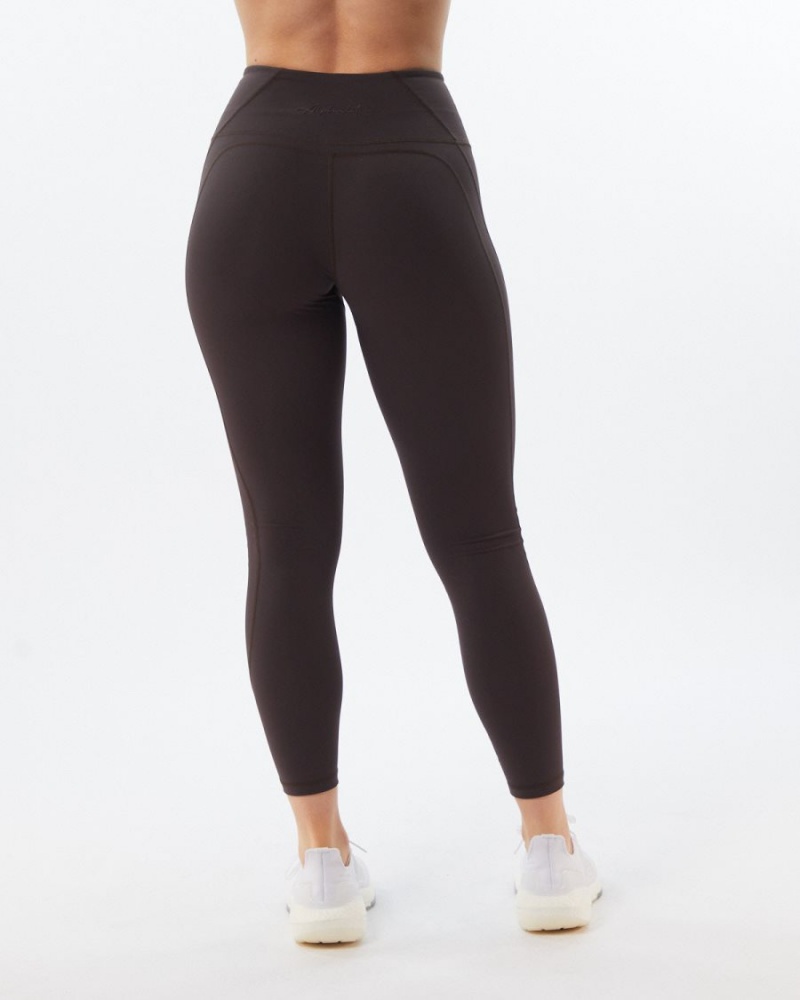 Obscure Grey Alphalete Pulse Surge Legging Women's Leggings | 1789345-MW