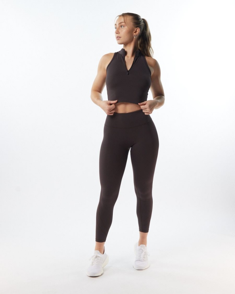 Obscure Grey Alphalete Pulse Surge Legging Women's Leggings | 1789345-MW