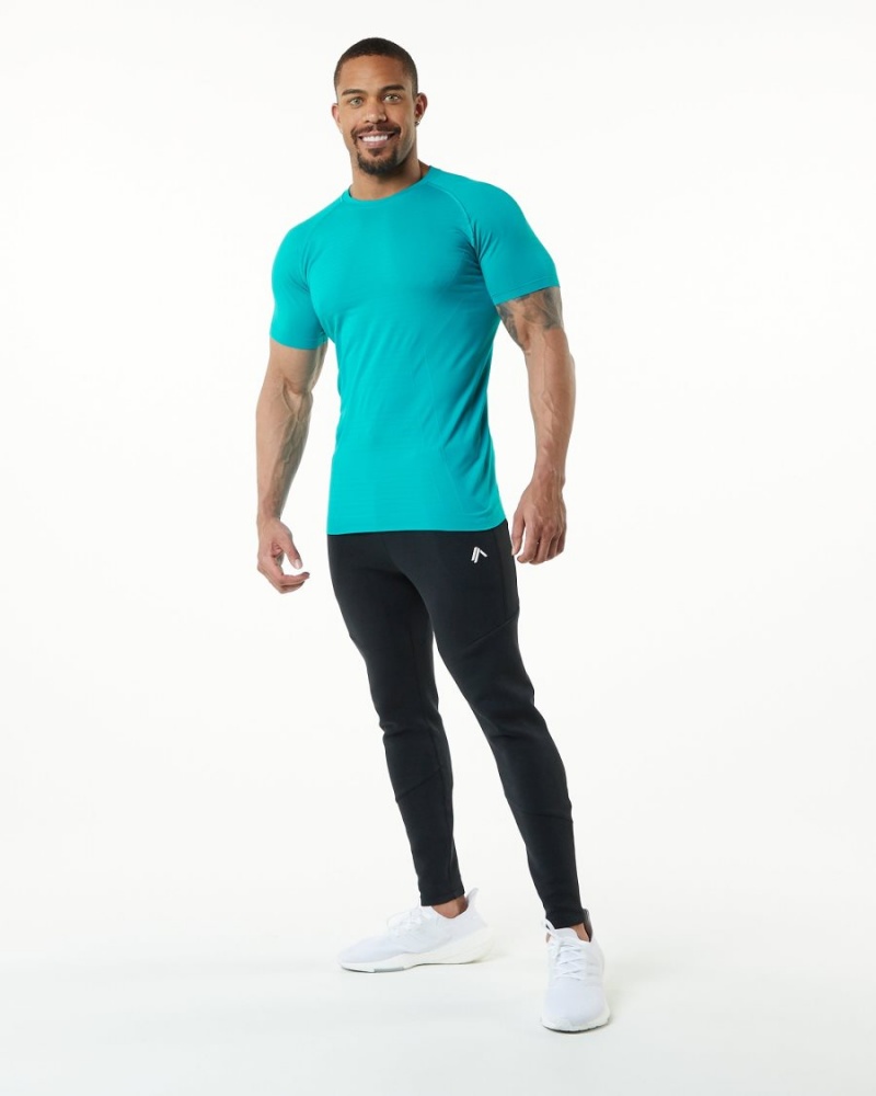 Ocean Alphalete Hero Tee Men's Shirts | 7082496-VO