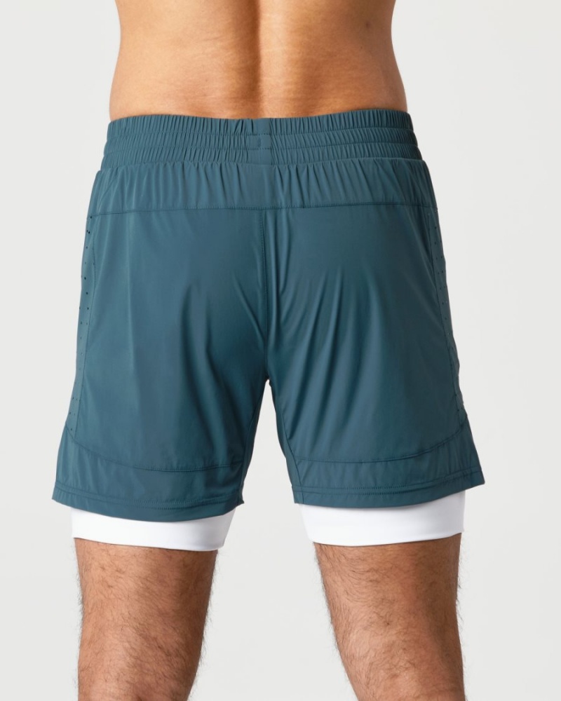 Ocean Alphalete Infinity Speed Short 5.5" Men's Shorts | 8716235-GT