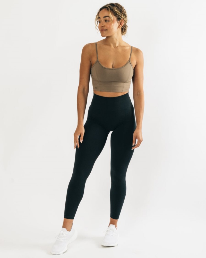 Olive Alphalete Ultrasoft Allure Tank Women's Tank Top | 7810352-SV