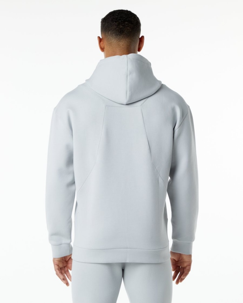 Oyster Grey Alphalete ELMTS Hoodie Men's Hoodie | 8302456-DC