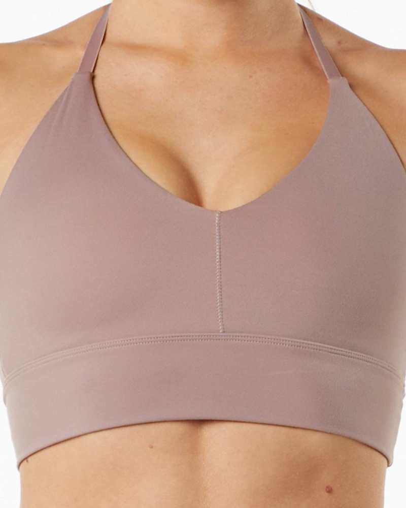 Passive Purple Alphalete Alphalux Wonder Bra Women's Sports Bra | 3842051-OS