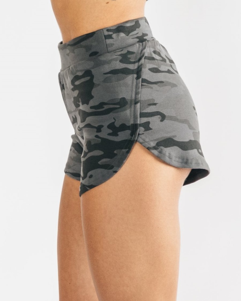 Phantom Camo Alphalete Identity Cozy Short Women's Shorts | 6870594-LU