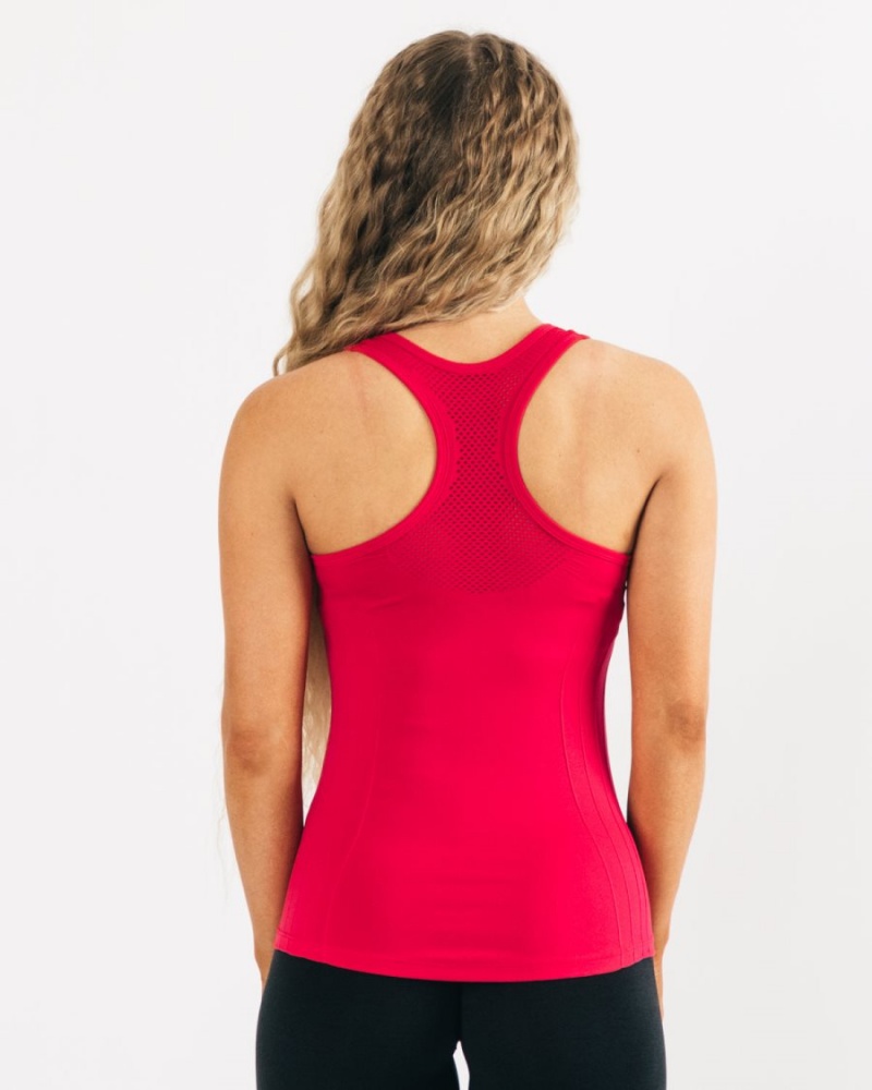 Pink Alphalete Seamless Tank Women's Tank Top | 3852046-MA