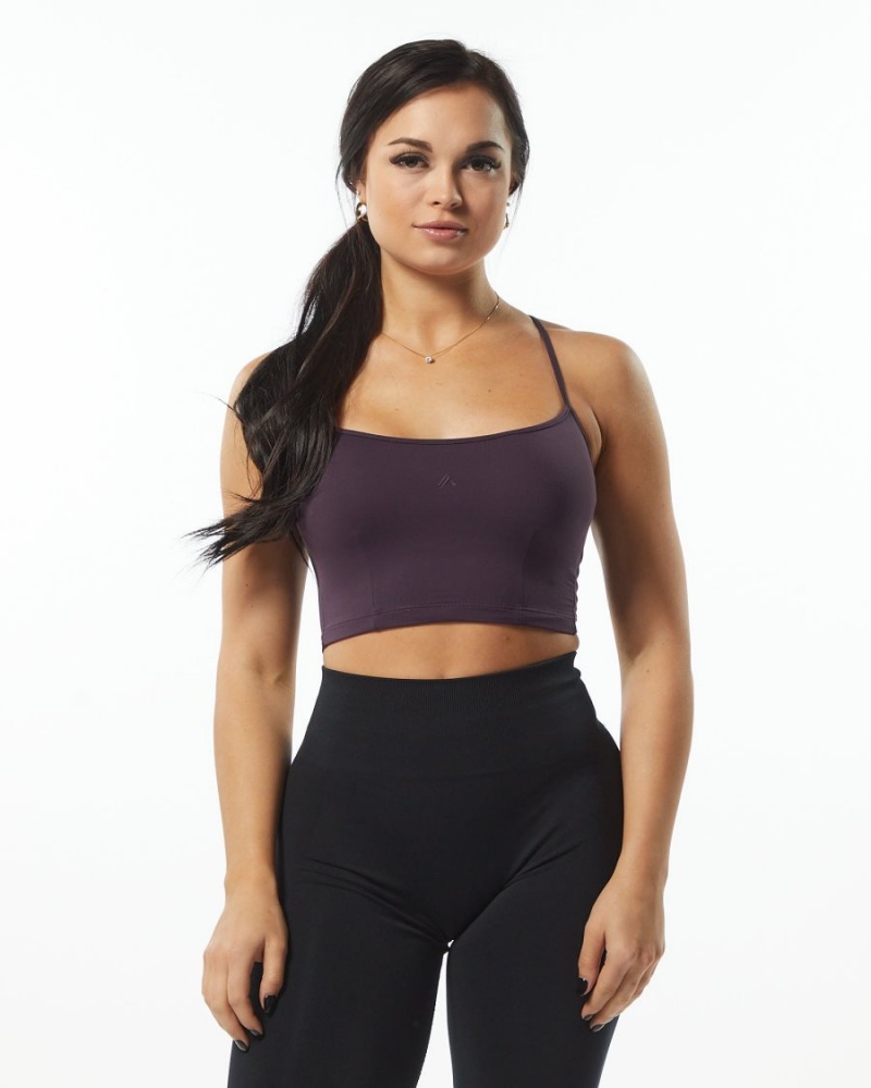 Purple Alphalete Ultrasoft Camisole Tank Women\'s Tank Top | 8951064-ZO