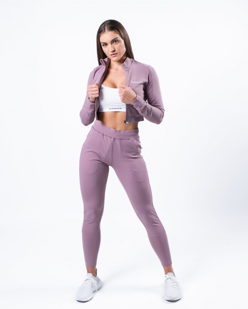 Purple Dove Alphalete Trace Jacket Women's Jackets | 1952486-HJ