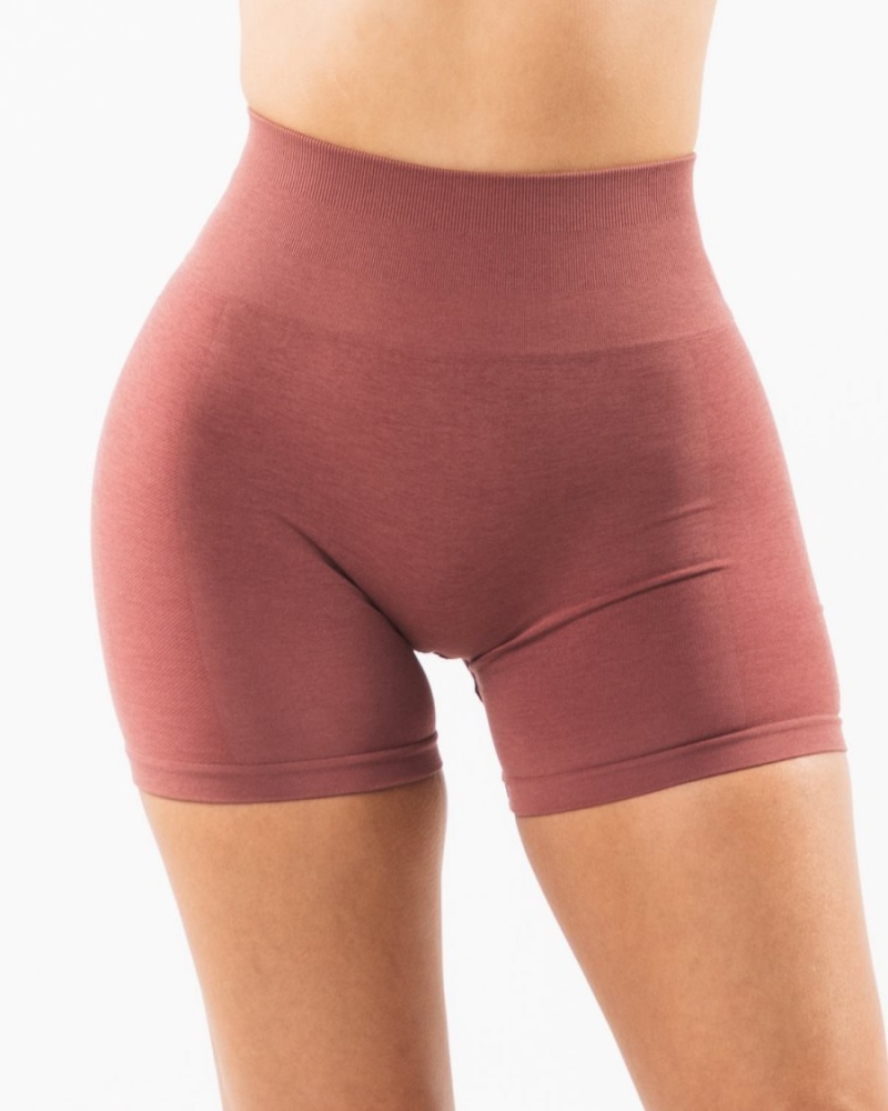 Rose Alphalete Amplify Short 4.5" Women's Shorts | 6932784-YP