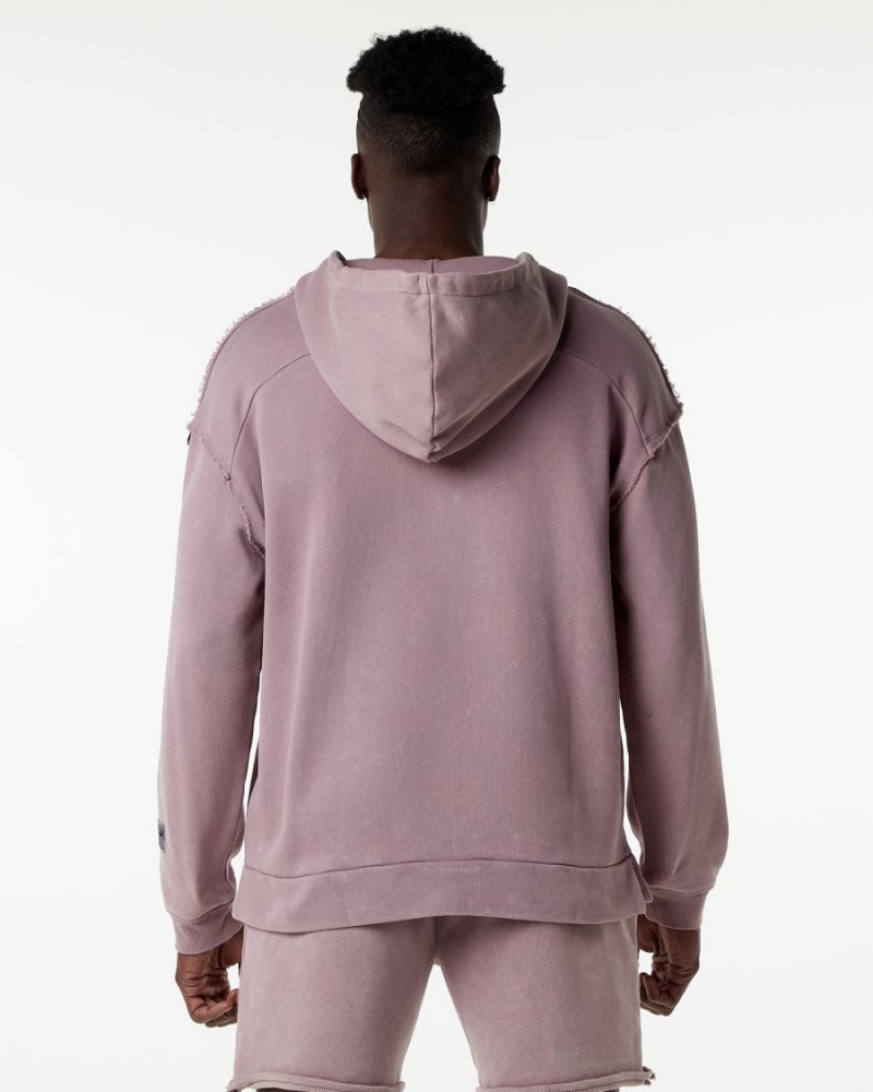 Rose Quartz Alphalete Very Terry Hoodie Men's Hoodie | 2178649-ZG