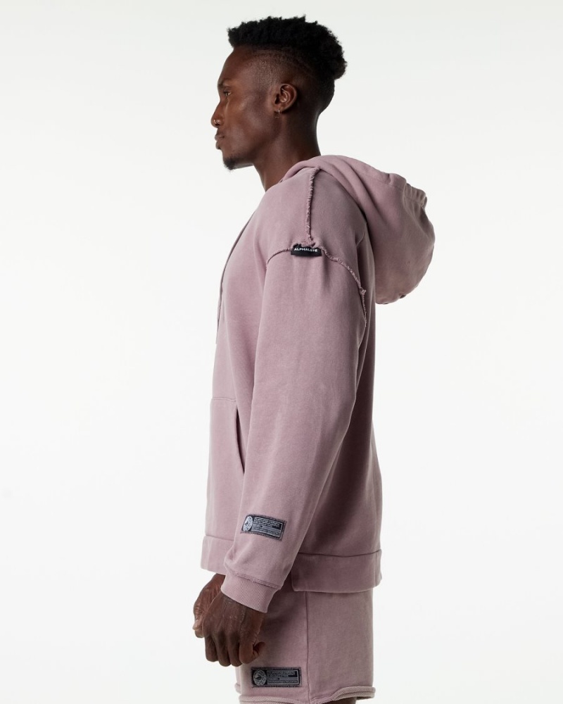 Rose Quartz Alphalete Very Terry Hoodie Men's Hoodie | 2178649-ZG