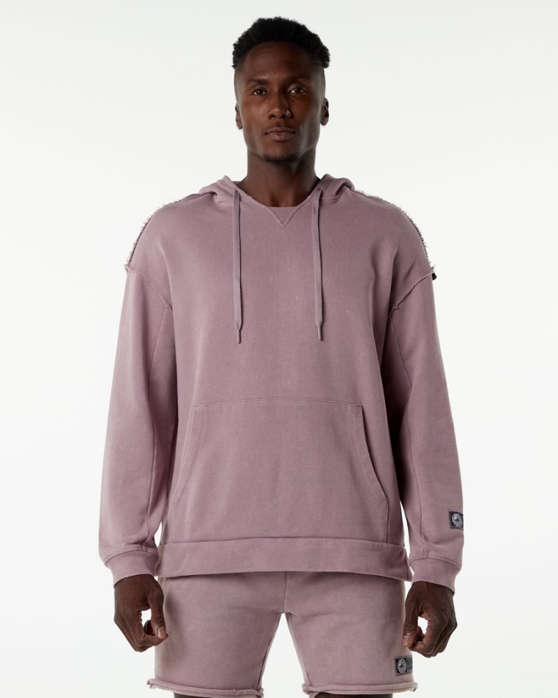 Rose Quartz Alphalete Very Terry Hoodie Men\'s Hoodie | 2178649-ZG