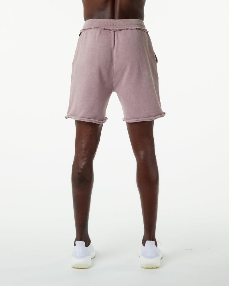 Rose Quartz Alphalete Very Terry Short Men's Shorts | 3490758-BW