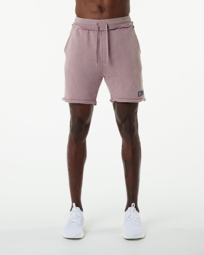 Rose Quartz Alphalete Very Terry Short Men\'s Shorts | 3490758-BW