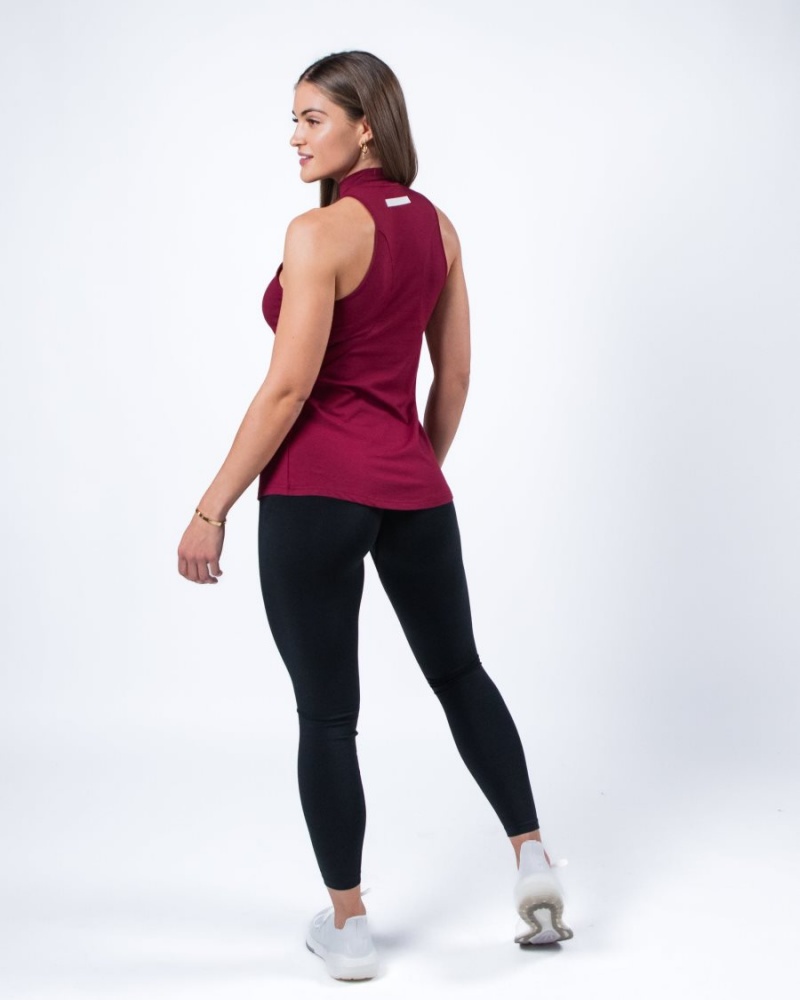 Ruby Red Alphalete Evo Tank Women's Tank Top | 7546283-TI