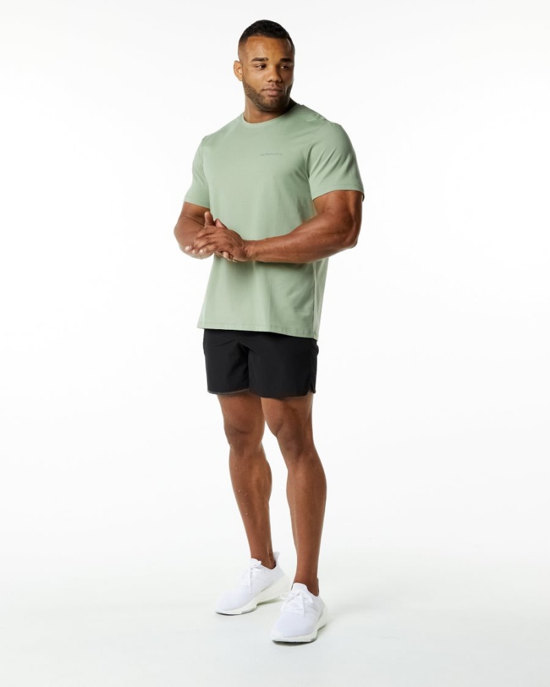 Sage Alphalete Classic Tee Men's Shirts | 2905371-UN