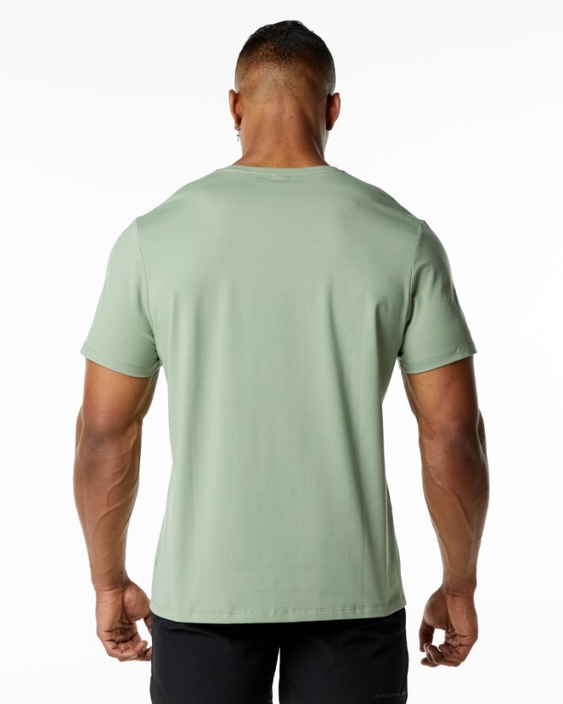 Sage Alphalete Classic Tee Men's Shirts | 2905371-UN