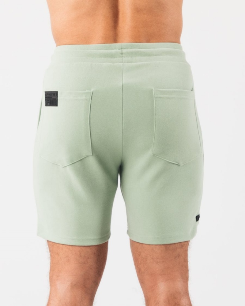 Sage Alphalete Identity Short 6” Men's Shorts | 0675831-NV