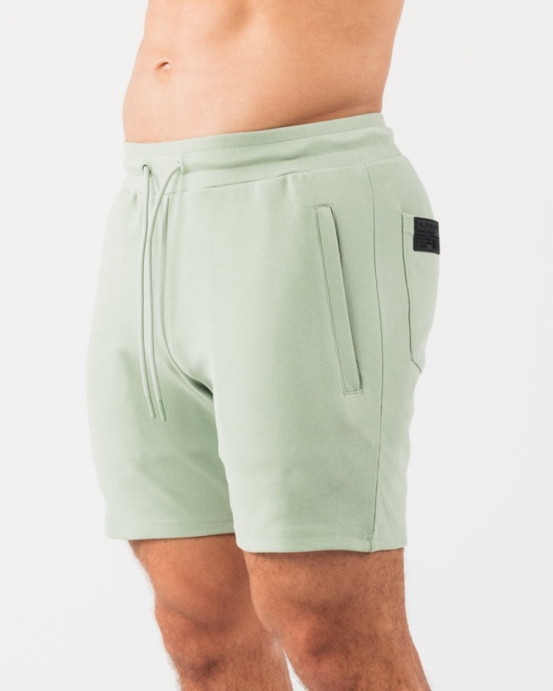 Sage Alphalete Identity Short 6” Men's Shorts | 0675831-NV