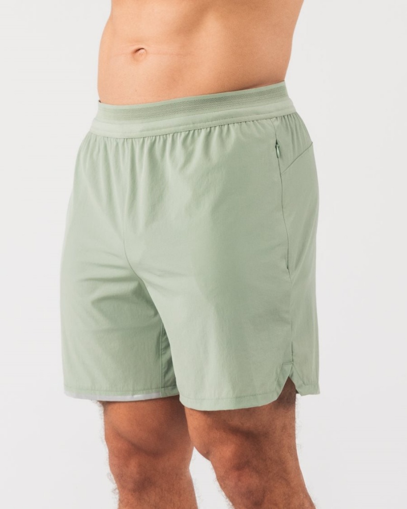 Sage Alphalete Studio Short 6" Men's Shorts | 1234857-XR