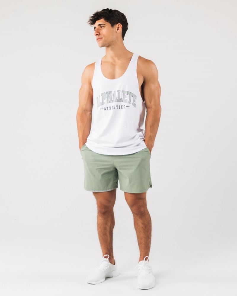 Sage Alphalete Studio Short 6" Men's Shorts | 1234857-XR