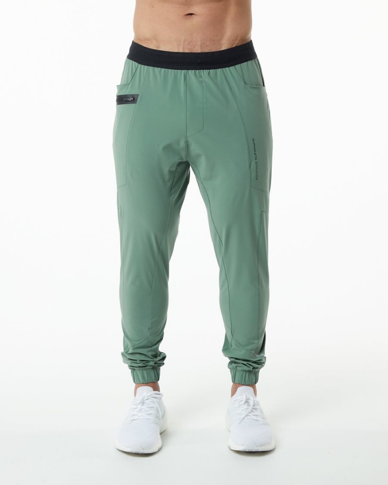 Sage Green Alphalete Studio Pant Men\'s Jogger | 5832194-SV