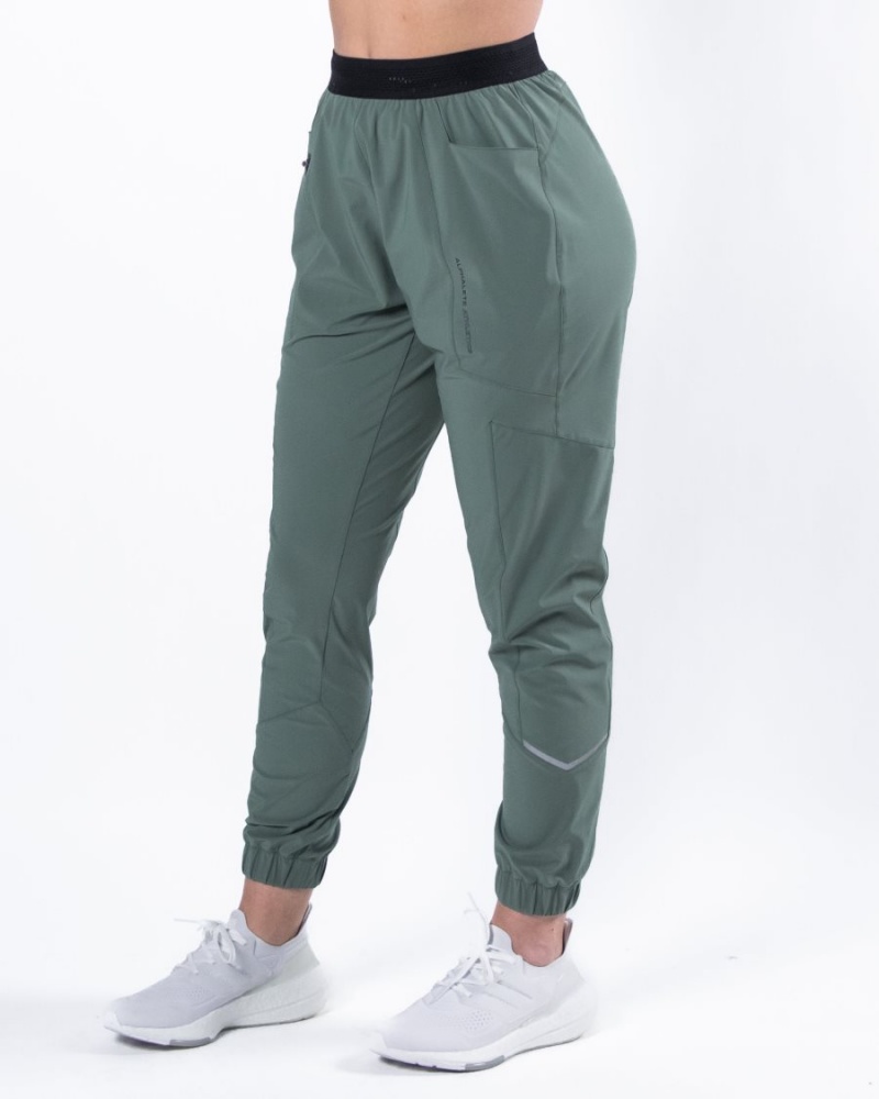 Sage Green Alphalete Studio Pant Women's Jogger | 0652934-GZ