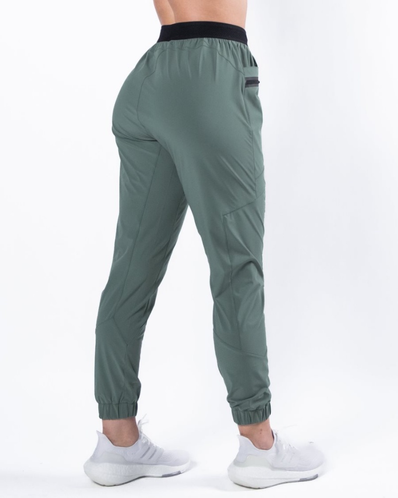 Sage Green Alphalete Studio Pant Women's Jogger | 0652934-GZ