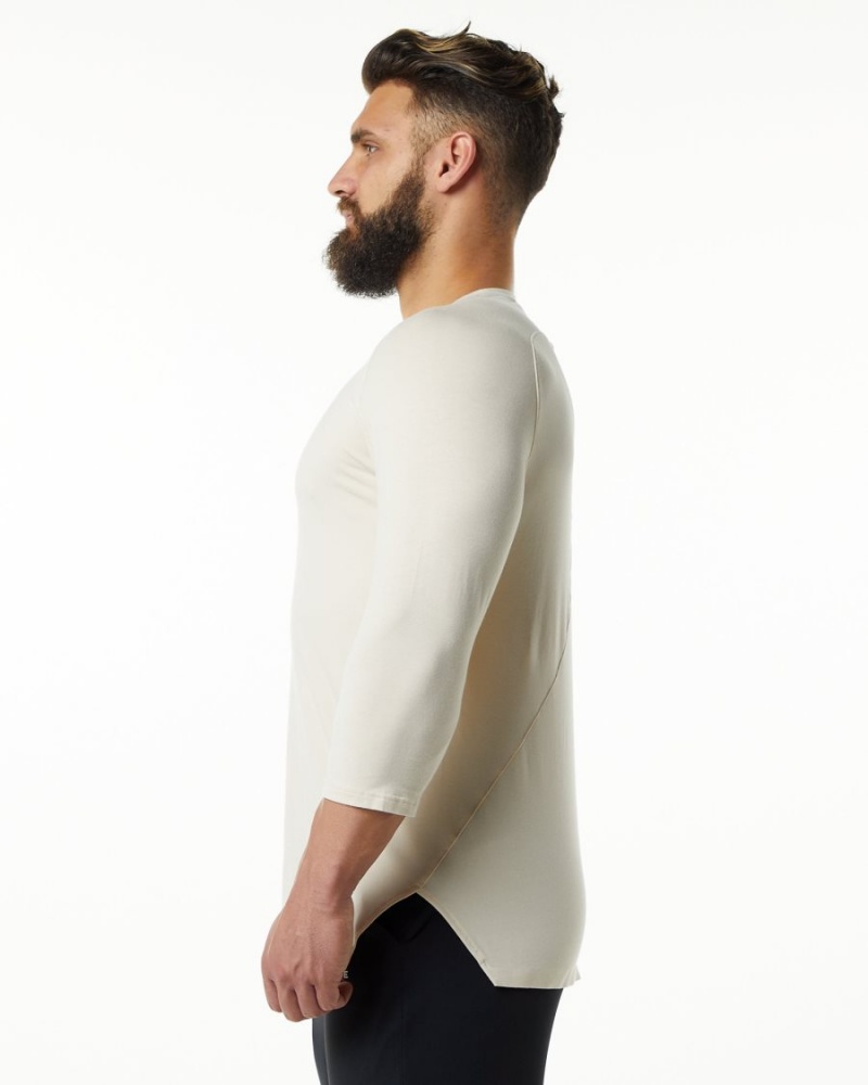 Sahara Alphalete Evo 3/4 Sleeve Tee Men's Shirts | 8463975-OP