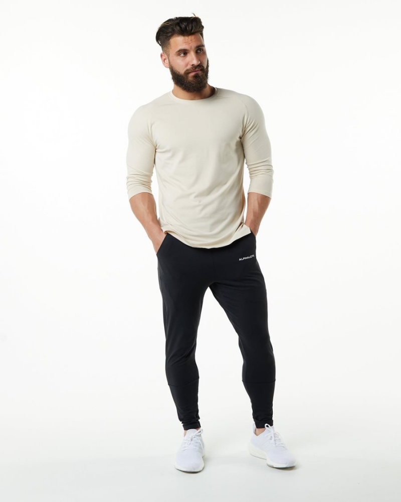 Sahara Alphalete Evo 3/4 Sleeve Tee Men's Shirts | 8463975-OP