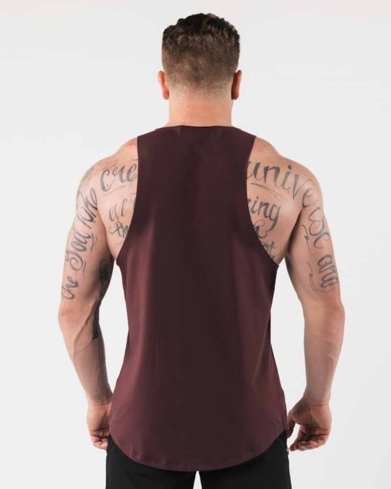 Sangria Alphalete AA Raw Cut Tank Men's Tanks | 3520749-VG