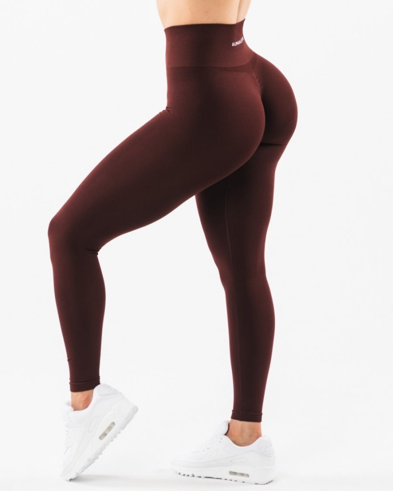 Sangria Alphalete Amplify Legging Women's Leggings | 9516230-WS