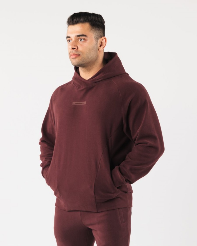 Sangria Alphalete Identity Pro Hoodie Men's Hoodie | 2071938-WC