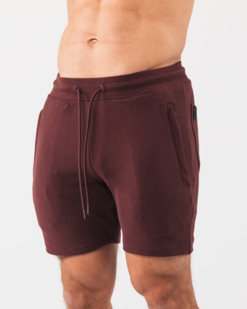 Sangria Alphalete Identity Short 6” Men's Shorts | 8916032-DE