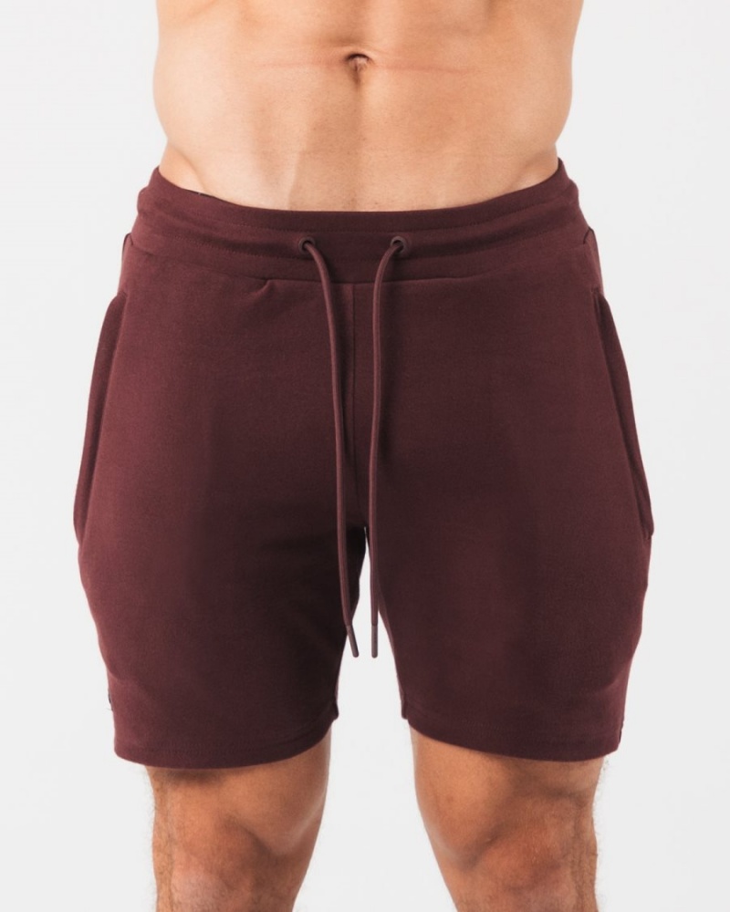 Sangria Alphalete Identity Short 6” Men\'s Shorts | 8916032-DE