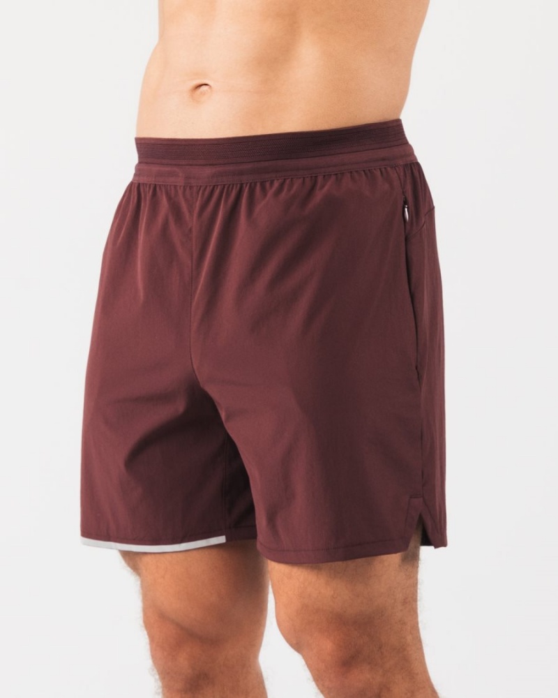 Sangria Alphalete Studio Short 6" Men's Shorts | 8965712-CL