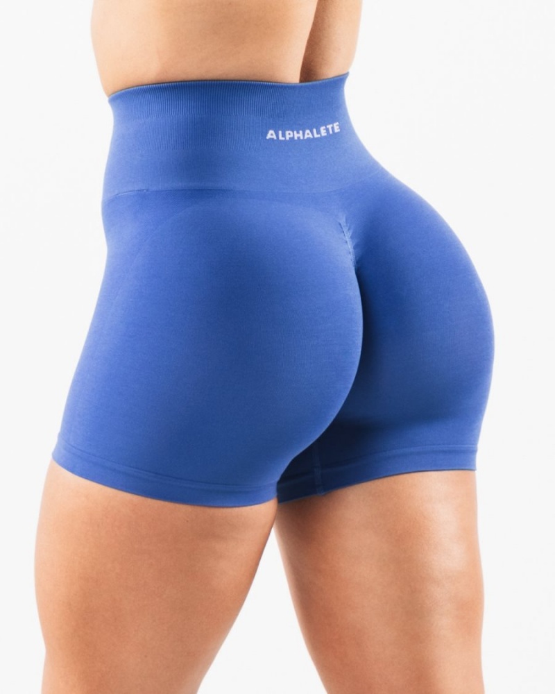 Sapphire Alphalete Amplify Short 4.5" Women\'s Shorts | 0351268-AK