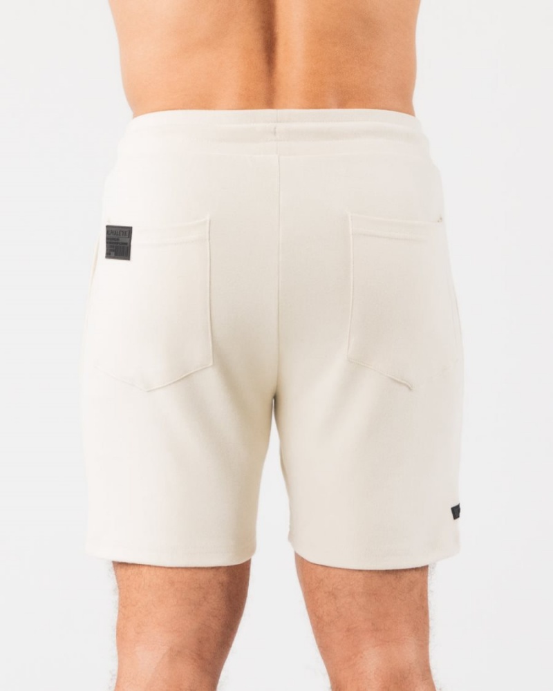 Sea Shell Alphalete Identity Short 6” Men's Shorts | 7519082-IT