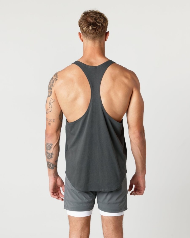 Shadow Alphalete Heavy Cotton Core Stringer Men's Stringers | 8705941-QB