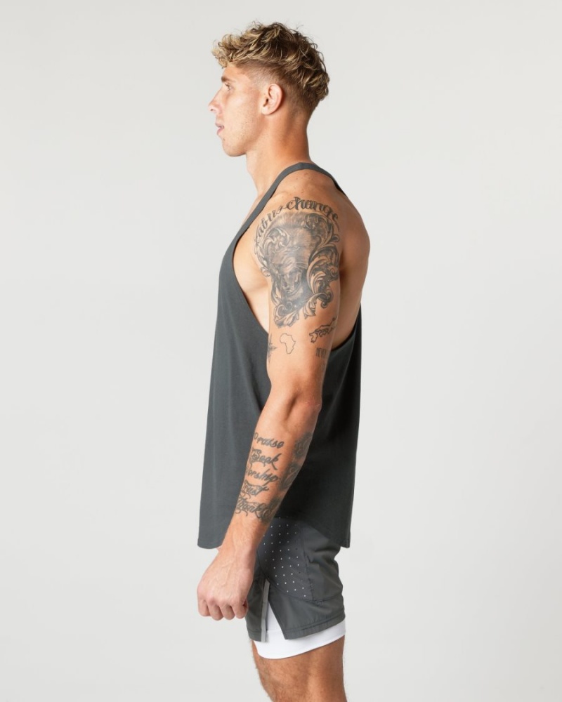 Shadow Alphalete Heavy Cotton Core Stringer Men's Stringers | 8705941-QB