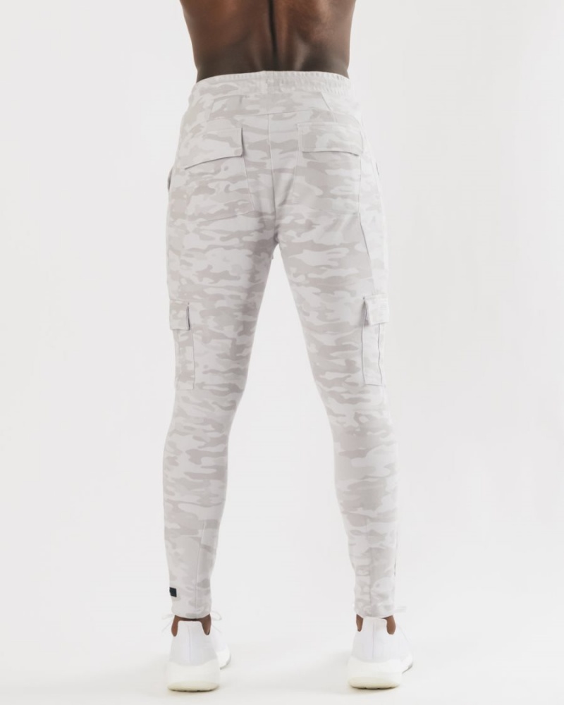 Silver Camo Alphalete Identity Cargo Men's Jogger | 4230597-RP