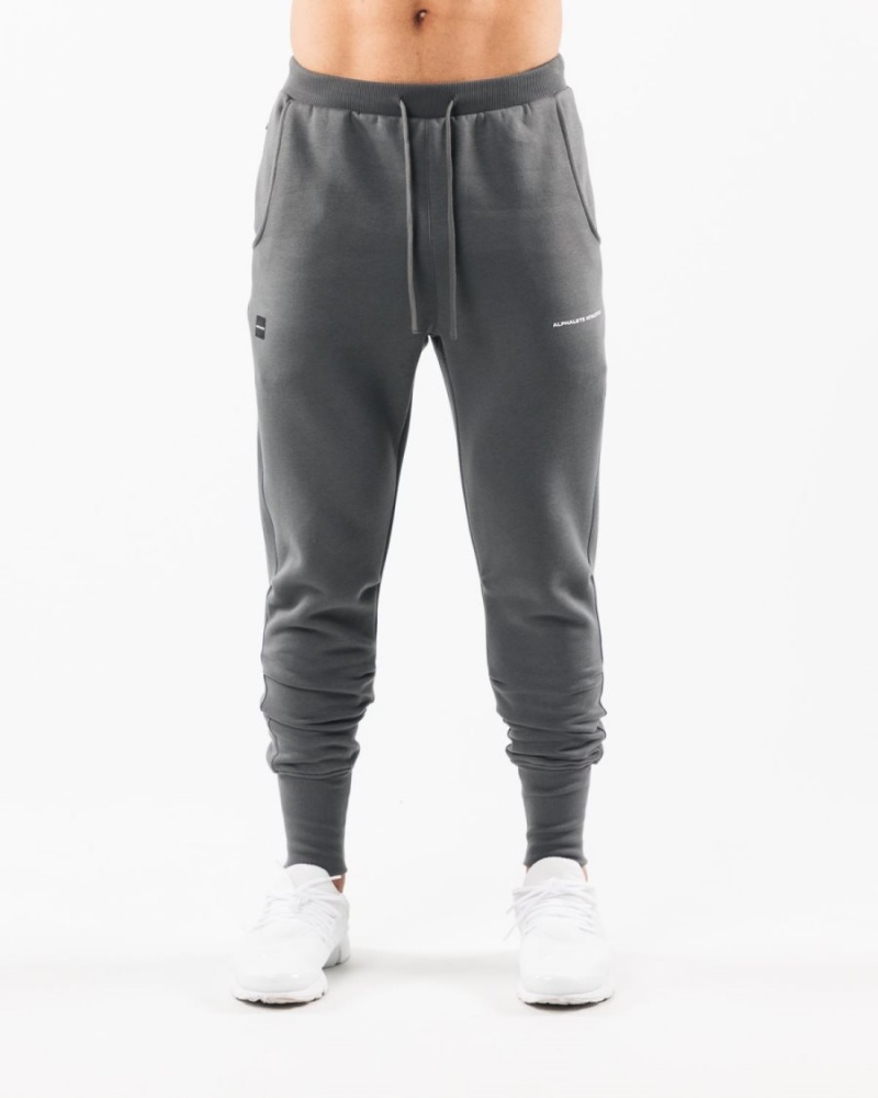 Smoke Alphalete Academy Club Jogger Men's Jogger | 5379648-DN