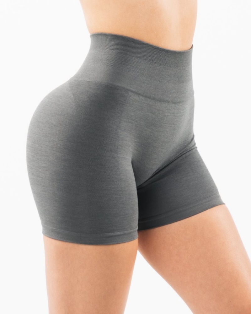 Smoke Alphalete Amplify Short 4.5" Women's Shorts | 4632975-LV