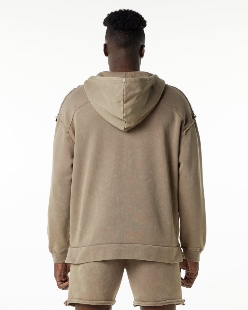 Smokey Quartz Alphalete Very Terry Hoodie Men's Hoodie | 4163825-GF