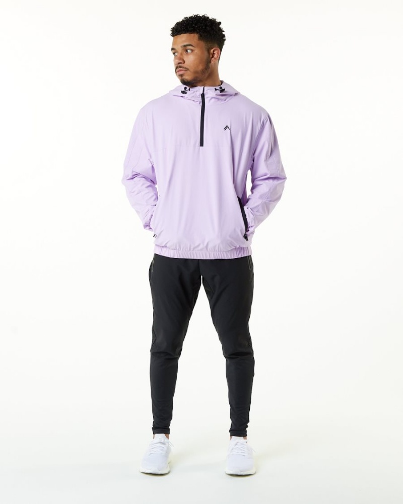 Static Lavender Alphalete Infinity Tech Jacket Men's Jackets | 4507683-WR