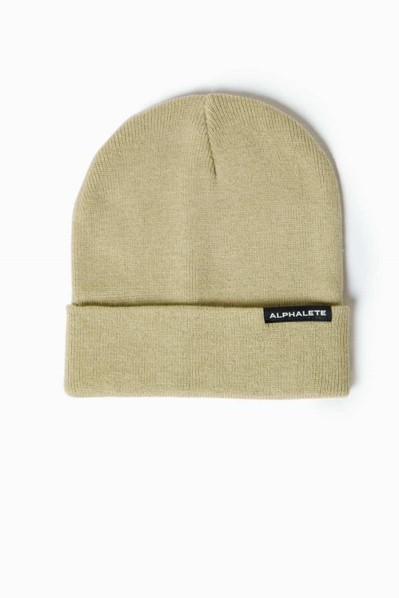 String Alphalete Essential Foldover Beanie Men's Accessories | 3720916-YG