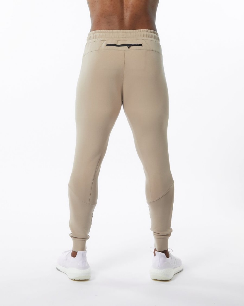 Tan Alphalete ELMTS Cuffed Jogger Men's Jogger | 3285617-BE